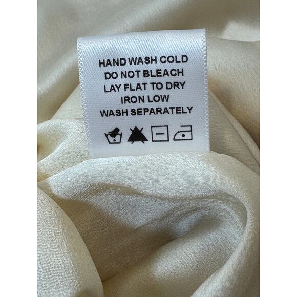 Camila Coelho Bailee Midi Slip Dress Womens L Brown Zebra Animal Print Slit - Picture 15 of 15